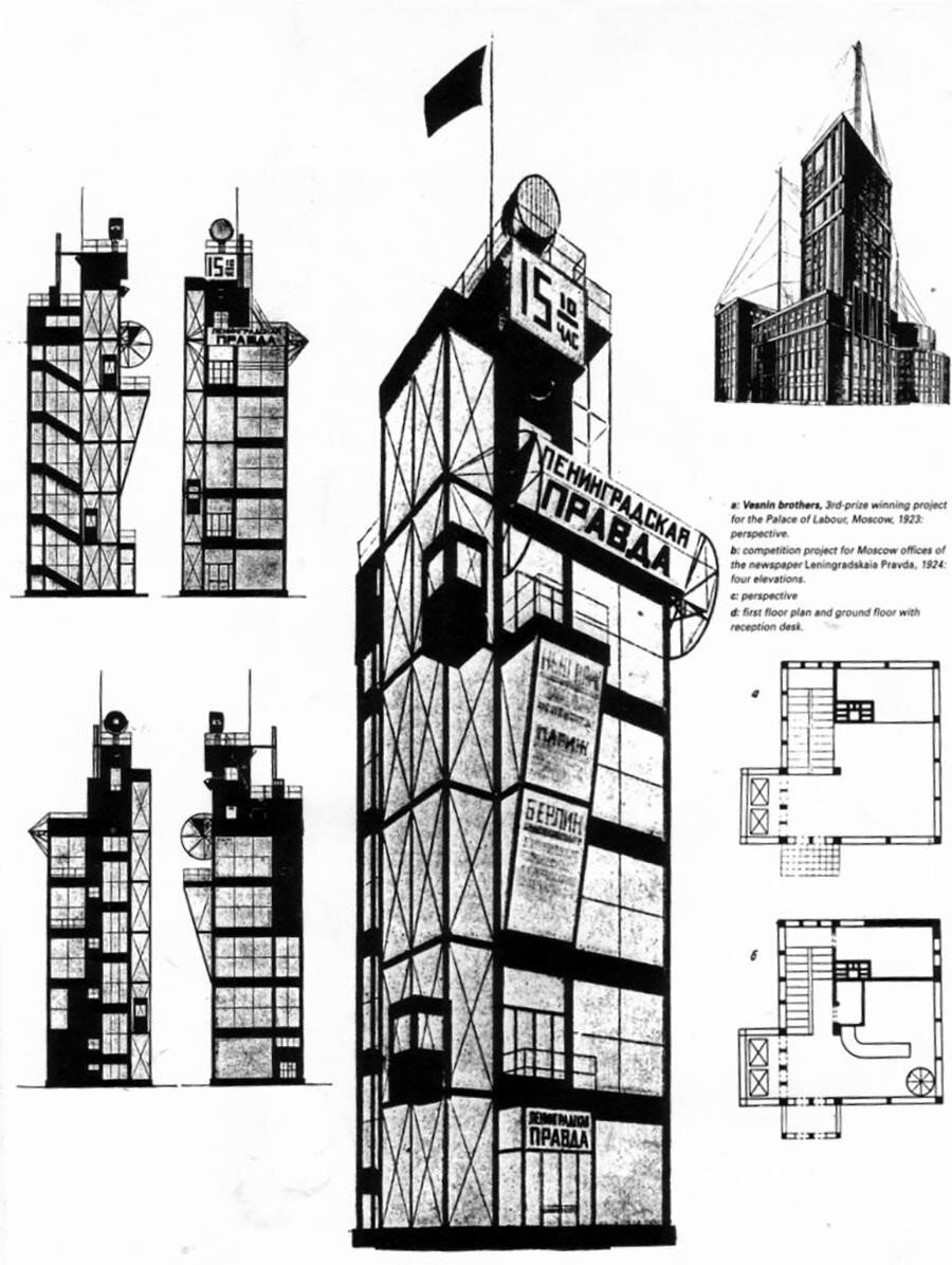 Wesnin Kardeşler, Büro Binaları, 1923.