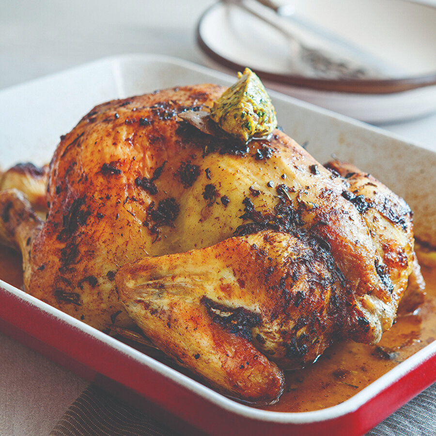 Fırında Biberiyeli Tavuk tarifi