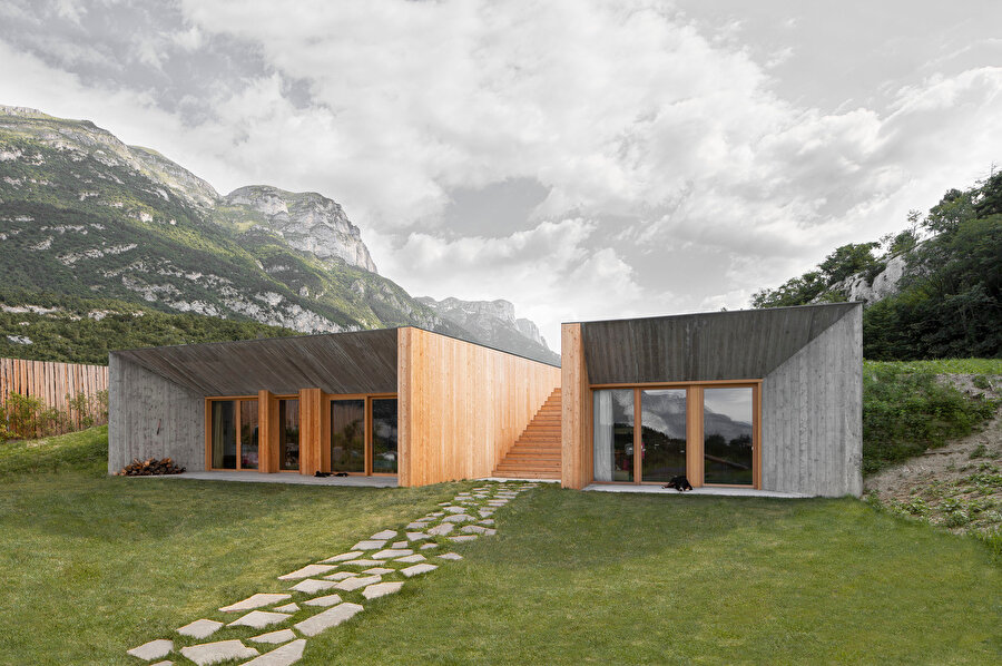 La Dolce Mela tesisi için tasarlanan yeni çiftlik evi. 