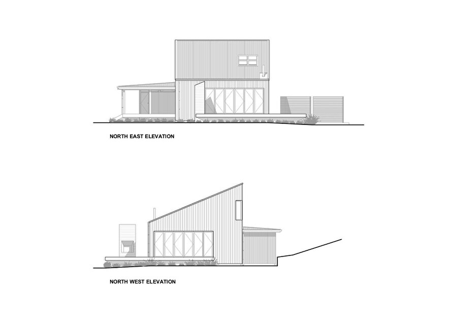 Kuzeydoğu ve güneybatı görünüşleri.