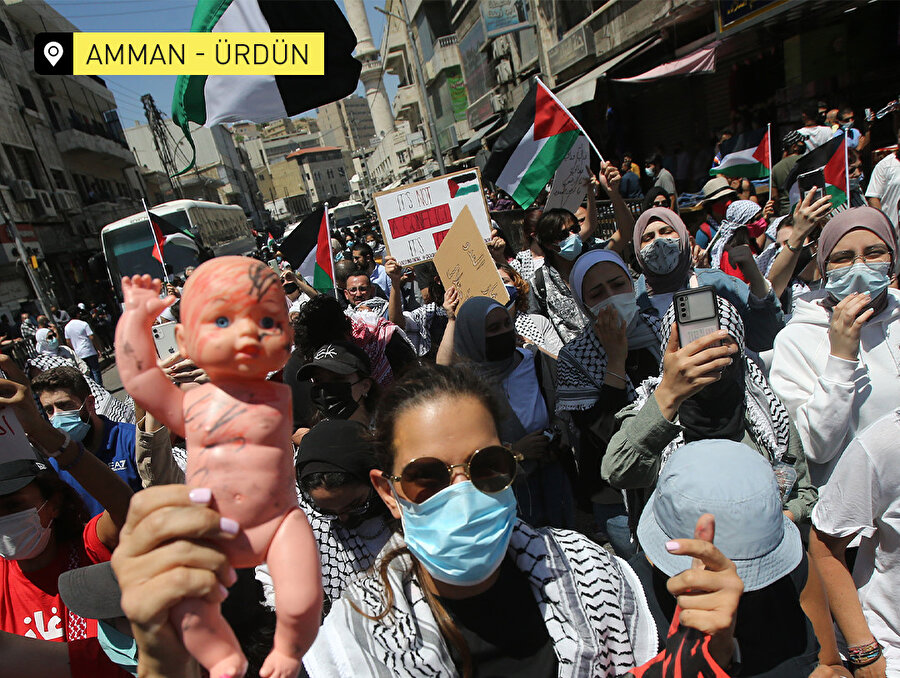 Dünya İşgalci İsrail'in Filistin'e saldırılarını protesto etti!