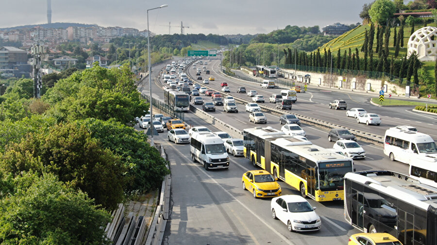 İstanbul'da trafik durumu