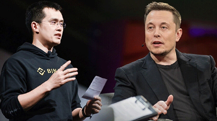 Binance CEO'su Changpeng Zhao ve Elon Musk