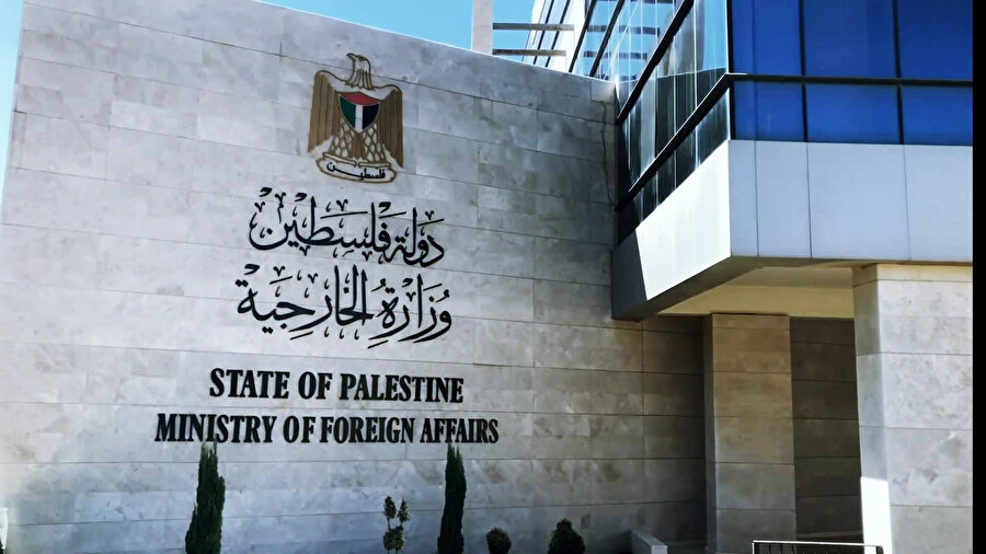 Filistin Dışişleri Bakanlığı.