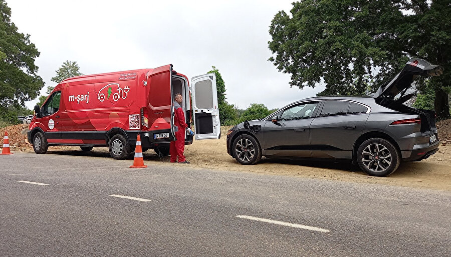 Elektrikli araçların yolda kalmasını engellemek için mobil çözüm