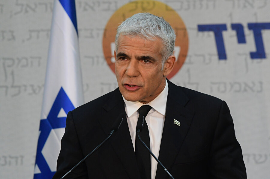 Batı Kudüs'te İsrail'de hükümeti kurmakla görevli Gelecek Var Partisi lideri Yair Lapid.
