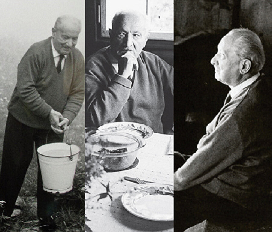 Heidegger'de düşüncenin koşullarının doğa gibi doğal, karmaşayla nizam kazanan bir dizilimle ilerlediğini görürüz. 