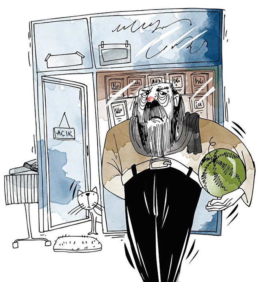 Kitap değil karpuz satsan diyorum