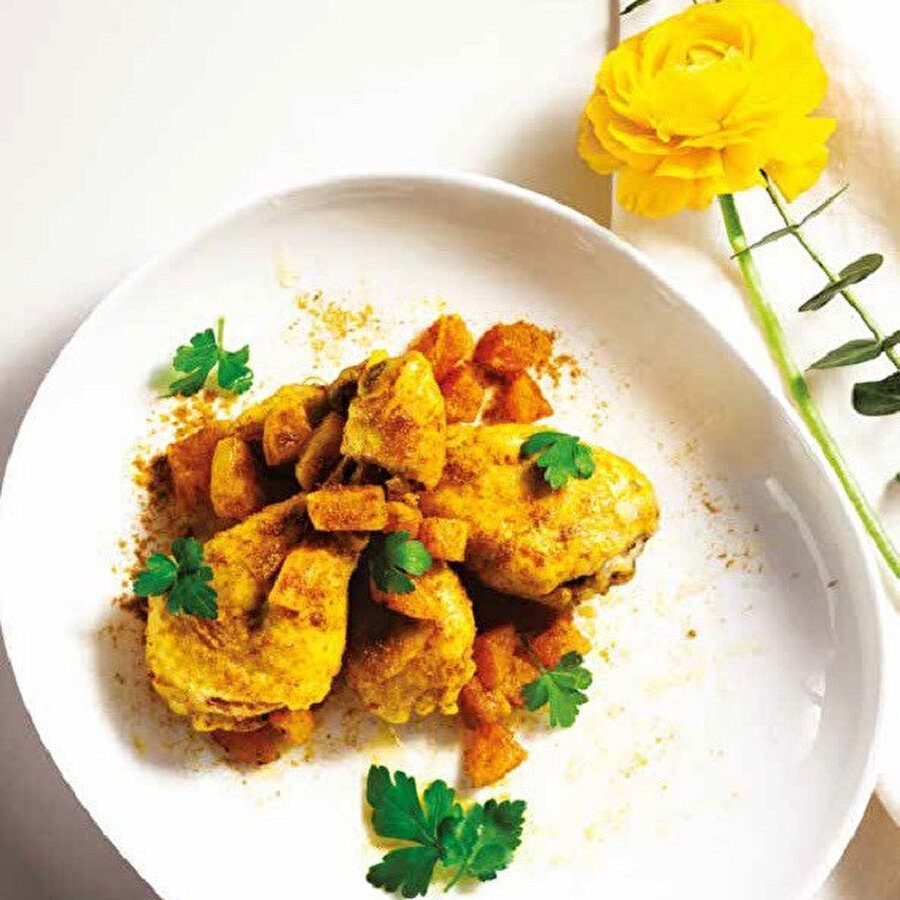 Kayısılı Körili Tavuk Baget tarifi