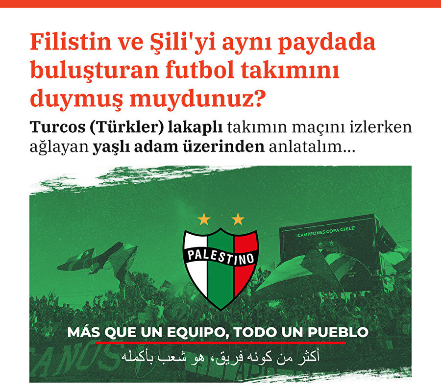 Filistin ve Şili'yi aynı paydada buluşturan futbol takımı