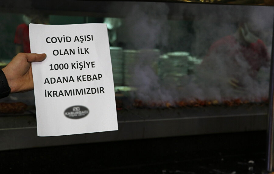 İlginç aşı tevşiği: Aşısını olana Adana kebap bedava