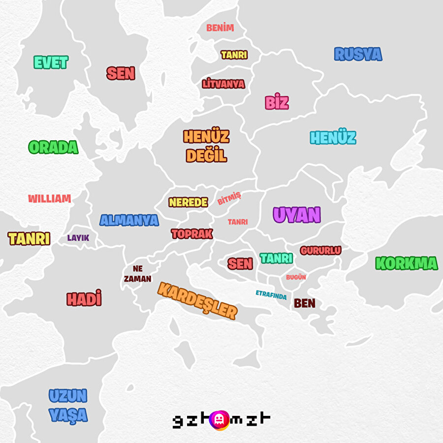 Ülkelere göre milli marşların ilk kelimesi:​