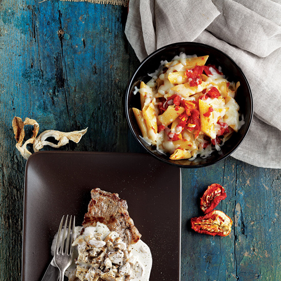 Kuru Domatesli Makarna tarifi