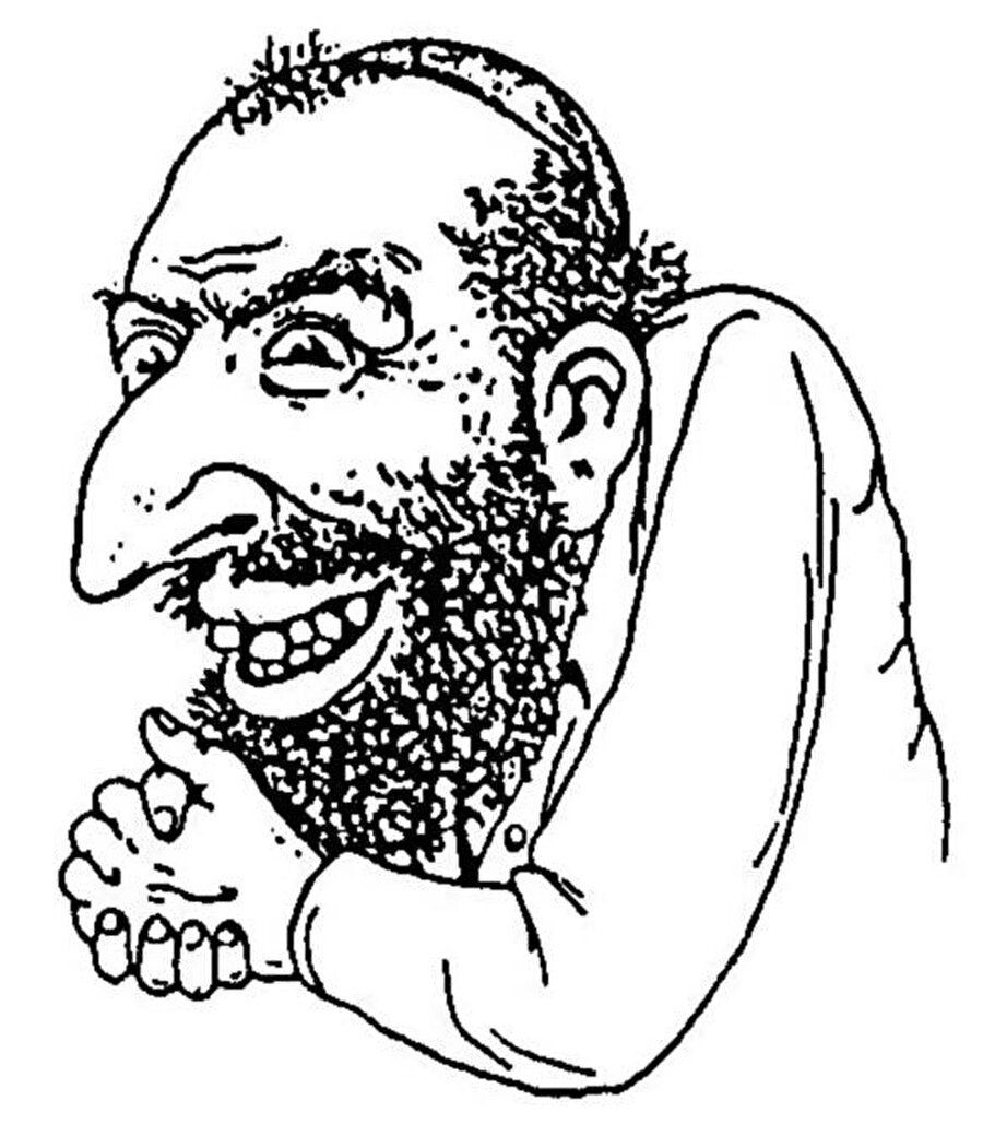 Peki, 1970’li yıllardan itibaren Müslümanları karikatürize eden uzun pis sakallı, çirkin burunlu, ayrık dişli, kötü bakışlı, takkeli, paragöz, kısaca iğrenç adam karikatür tipolojisinin aslında 1900’lü yılların başından beri Yahudileri karikatürize etmek için Avrupa’da çizildiğini biliyor muydunuz? 