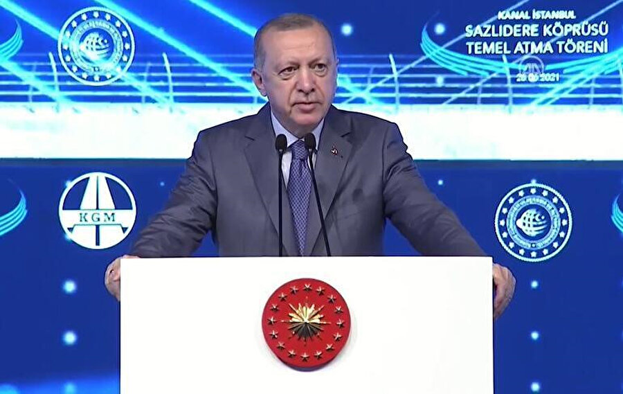 Cumhurbaşkanı Erdoğan: Kanal İstanbul'a İstanbul'un geleceğini kurtarma projesi olarak bakıyoruz