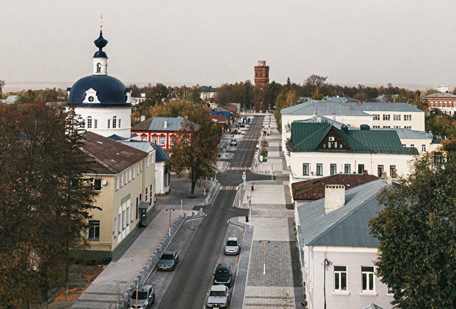 Zaraysk Tarihi Merkezi, Rusya.