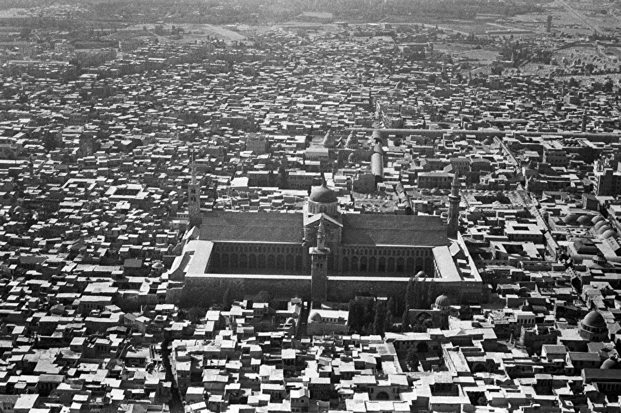 Şam'ın 1968 yılında çekilmiş bir fotoğrafı. 