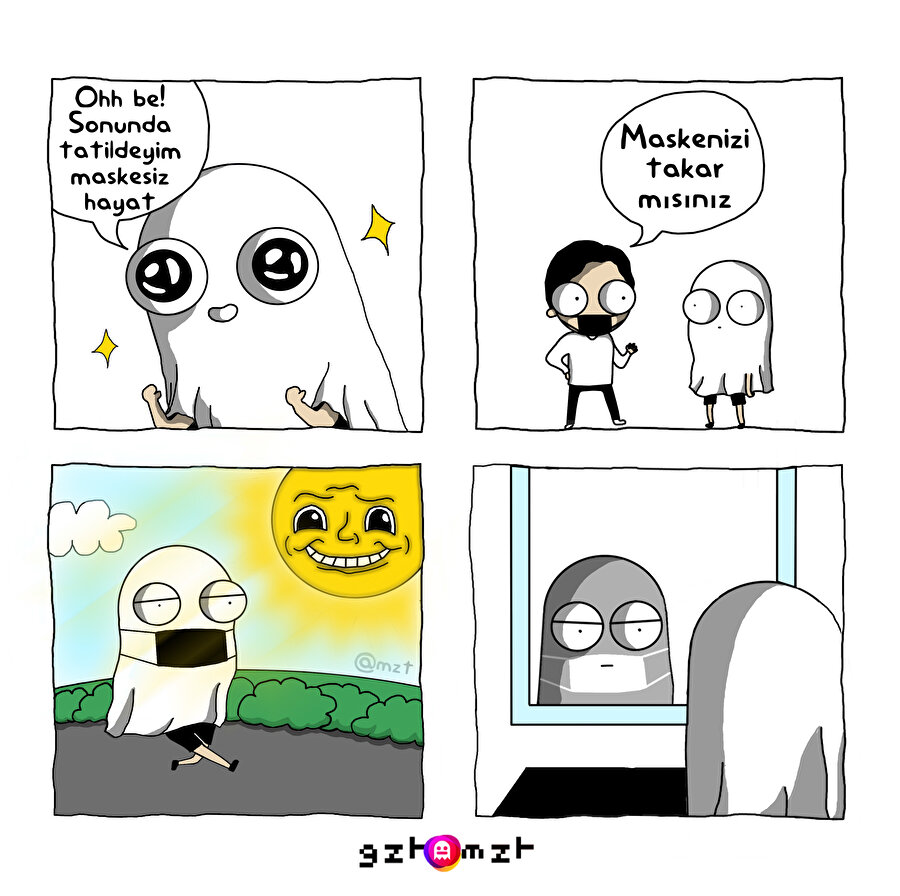 Yaz tatilinde maske problemleri ☀️​