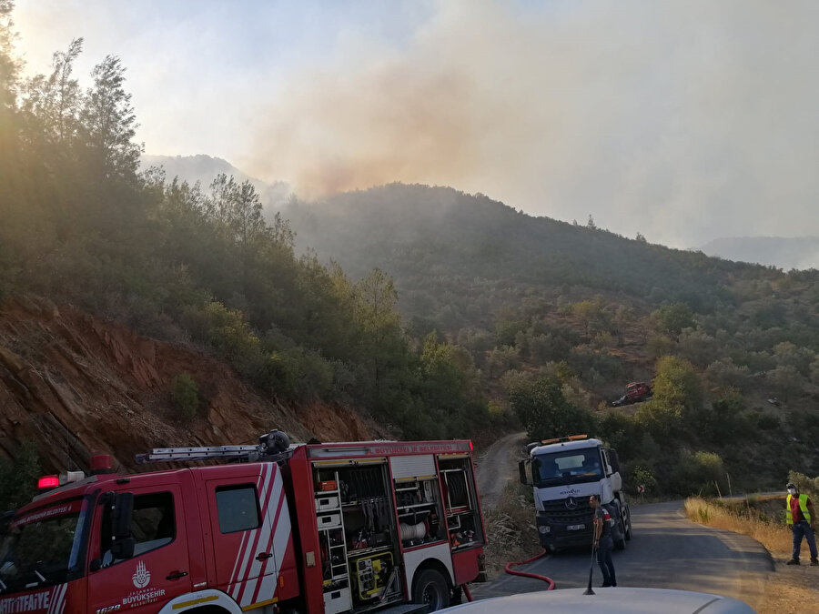 Gazipaşa'da 4 farklı noktada orman yangını