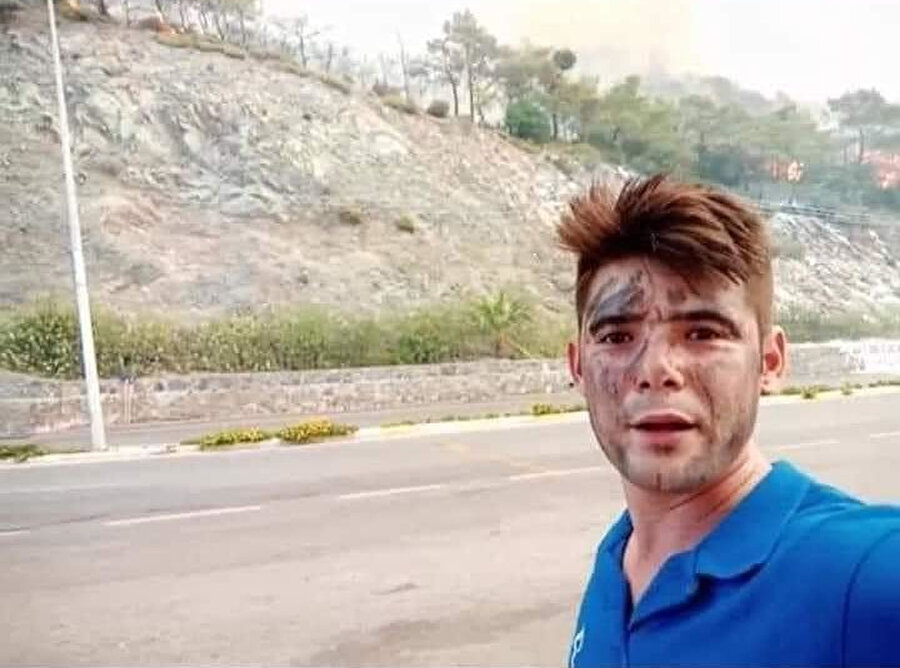 Marmaris'teki orman yangınında ölen gencin itfaiye ekiplerine su taşıdığı ortaya çıktı