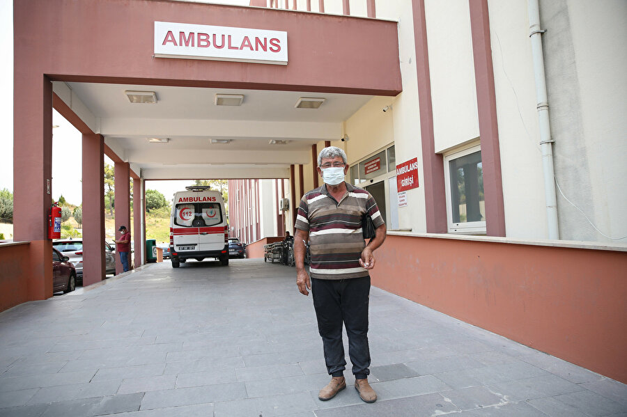 Yangından kurtulan Osman Korkmaz