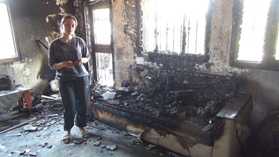 Fatma Tan'ın evi kullanılamaz hale geldi.