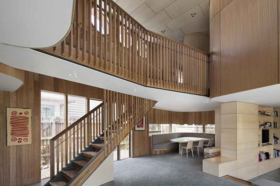 Atriyum yaşam alanını genişletiyor.