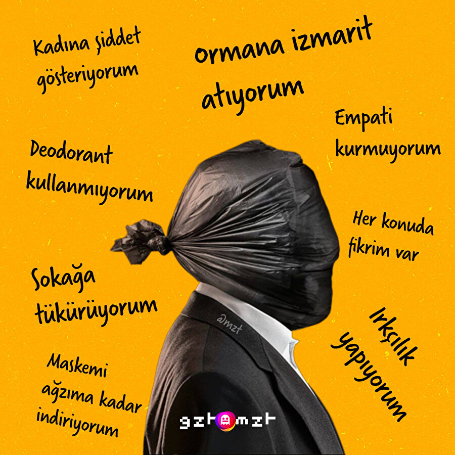 Düz insanı anında çöp adama çeviren şeyler. Aklınıza gelenleri yoruma ekleyebilirsiniz