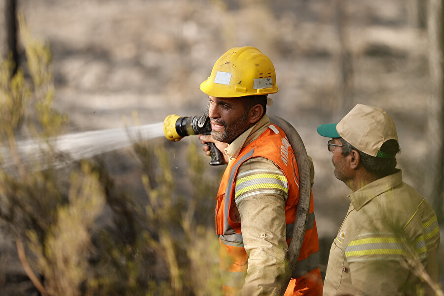 Alevlerle mücadeleye yaralanan ağabeyinin yerine katıldı
