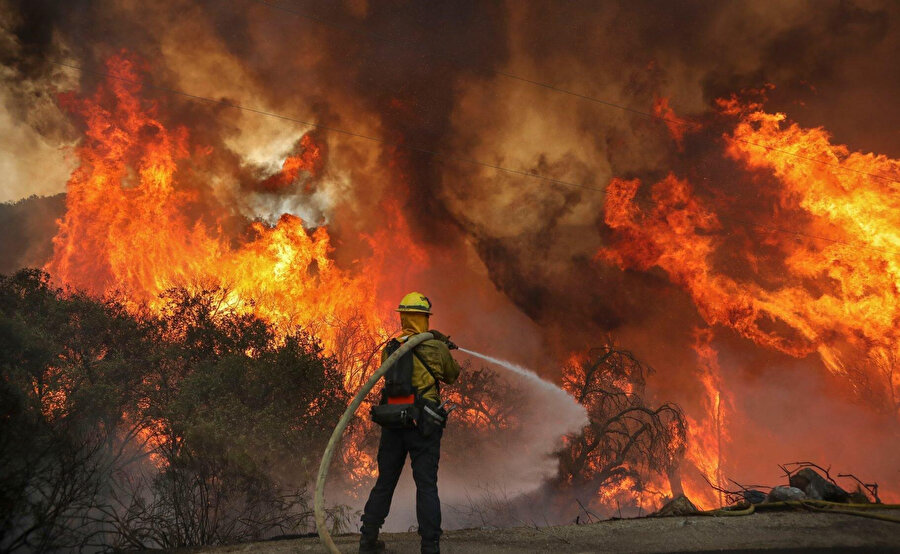 Terör örgütünün bu bölgede çıkarttığı yangının temel maksadı, devlete olabildiğince hasar vererek, turizm anlamında devleti sekteye uğratmak. Ama bu örgütü de aşan bir iş. Bunun perde arkasında terör örgütlerini destekleyen küresel güçler, yani Amerika, İngiltere, İsrail, Almanya, Fransa gibi büyük devletleri aramak lazım. Onların güdümüyle her türlü alanda, her türlü yerde ve her türlü konuda alabildiğine zarar vermek mantığı ile yürütülen bir eylem gibi değerlendirmek lazım.”