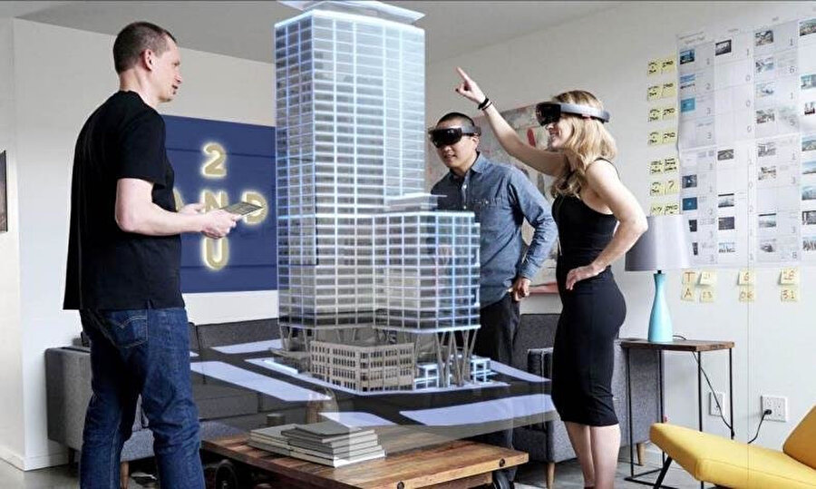 Mimari ofislerde AR ve VR teknolojileri ile Hololens kullanımı.