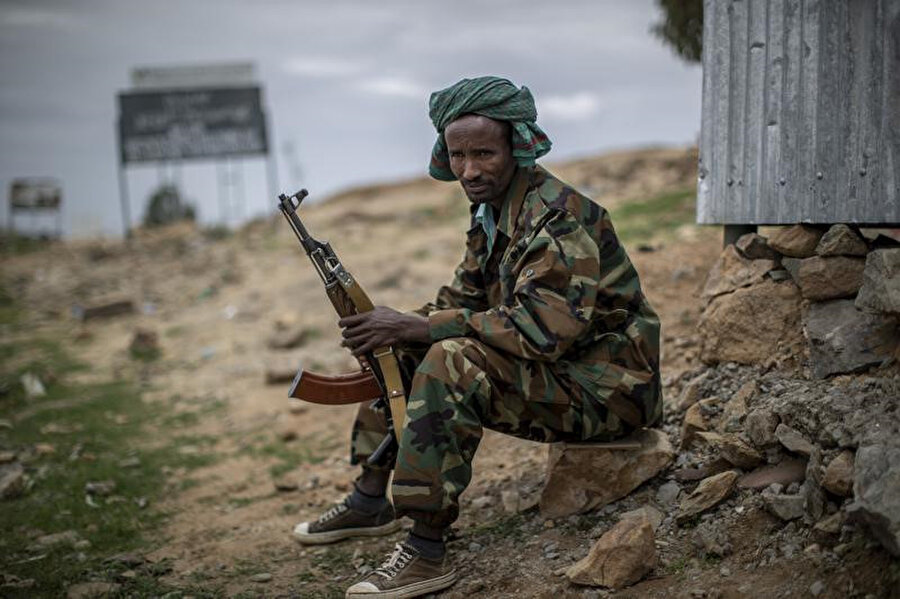 TPLF'ye bağlı bir savaşçı.