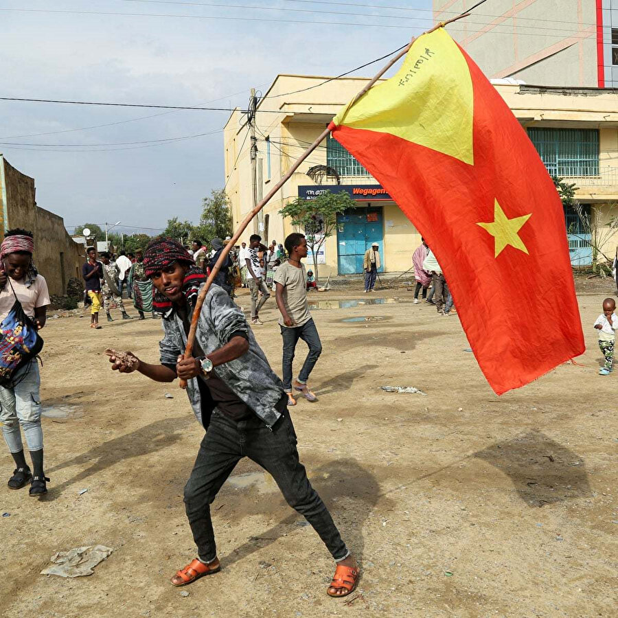 Çatışmaların yaşandığı Etiyopya'nın Tigray bölgesi.