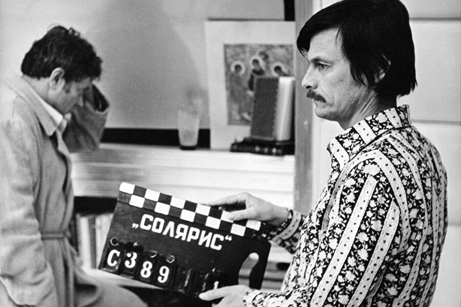 Tarkovski Solaris filminin çekiminde...