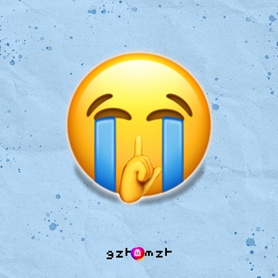 &quot;N'olur anneme söyleme&quot; emojisi 