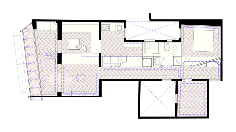 Dairenin, AMOO Mimarlık Ofisi tarafından tasarlanan yeni planı.