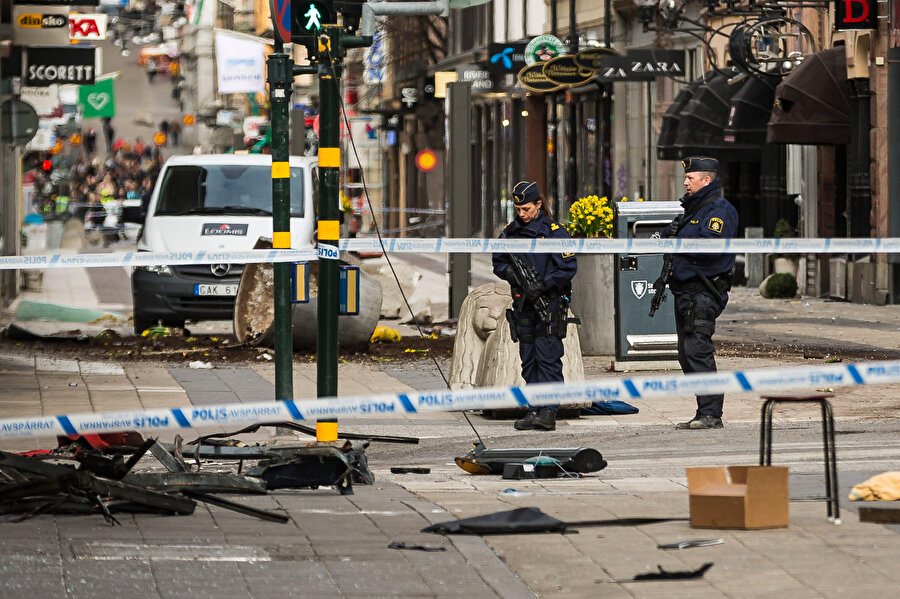 DEAŞ'ın 2017'deki Stockholm saldırısı sonrası. 