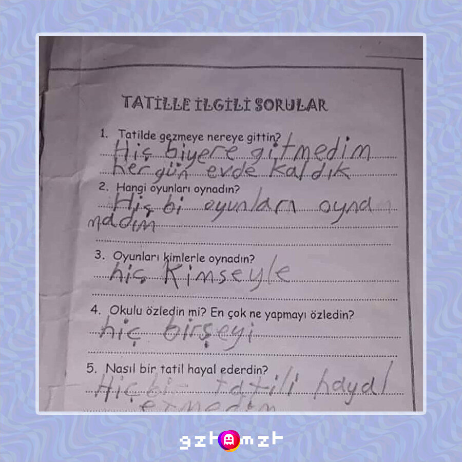 Nietszche ile kısa bir anket çalışması