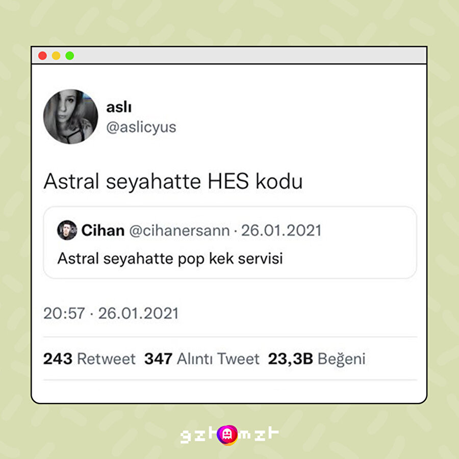 Astral seyahate aşı şartı