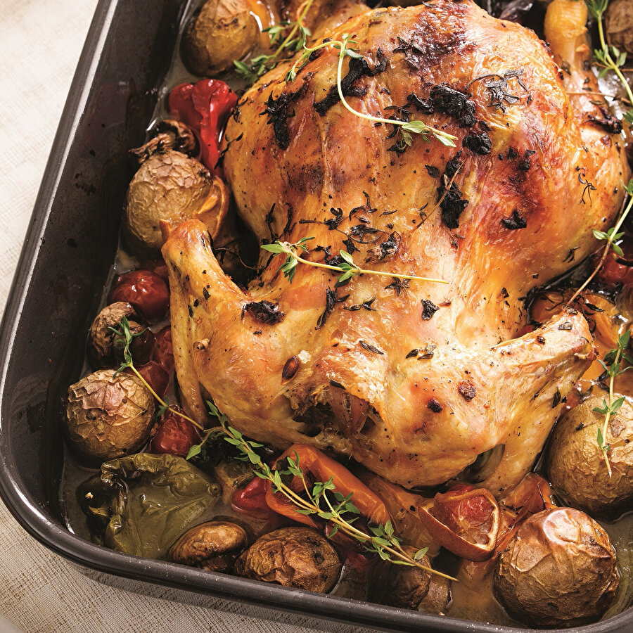 Fırında Biberli Tavuk tarifi