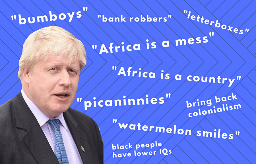 Boris Johnson'ın ırkçı ifadeleri.