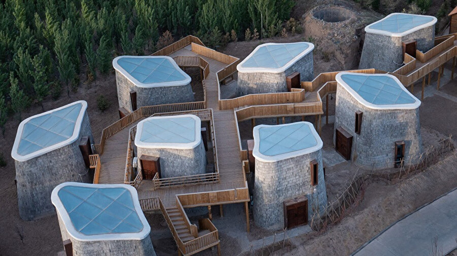 Grotto Retreat Xiyaotou, Hebei, Çin.