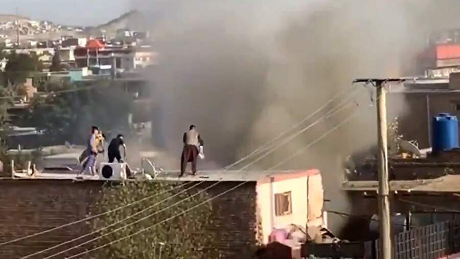 ABD'nin hava saldırısından bir görüntü