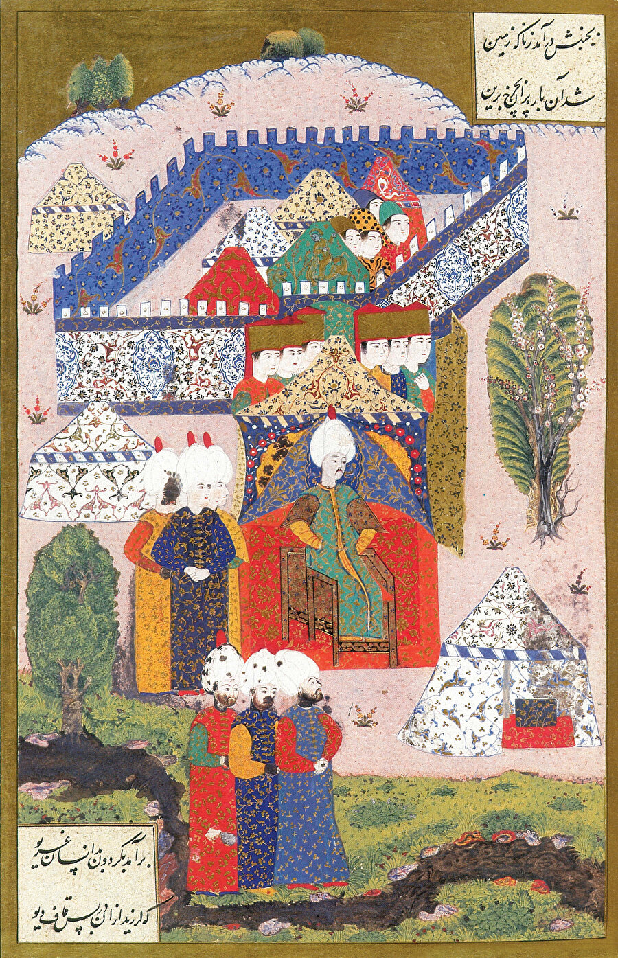 » Tarihî kuşatma: Arifî’nin Süleymannâme’sinde yer alan, Kanuni döneminde (Mayıs 1521) gerçekleştirilen Belgrad Kuşatması’nı gösteren minyatür (1557-58).