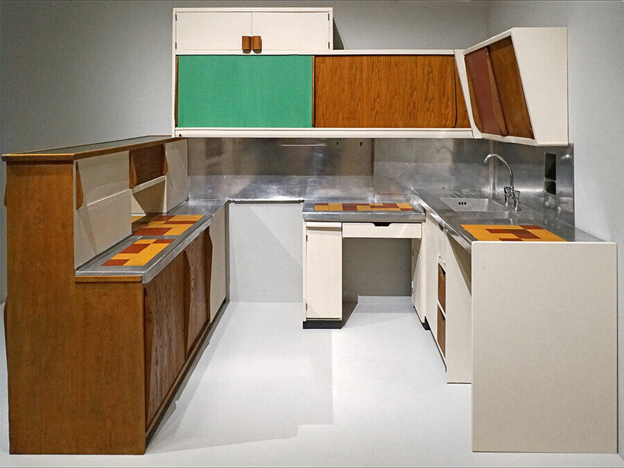 Unite d’Habitation için mutfak tasarımı.