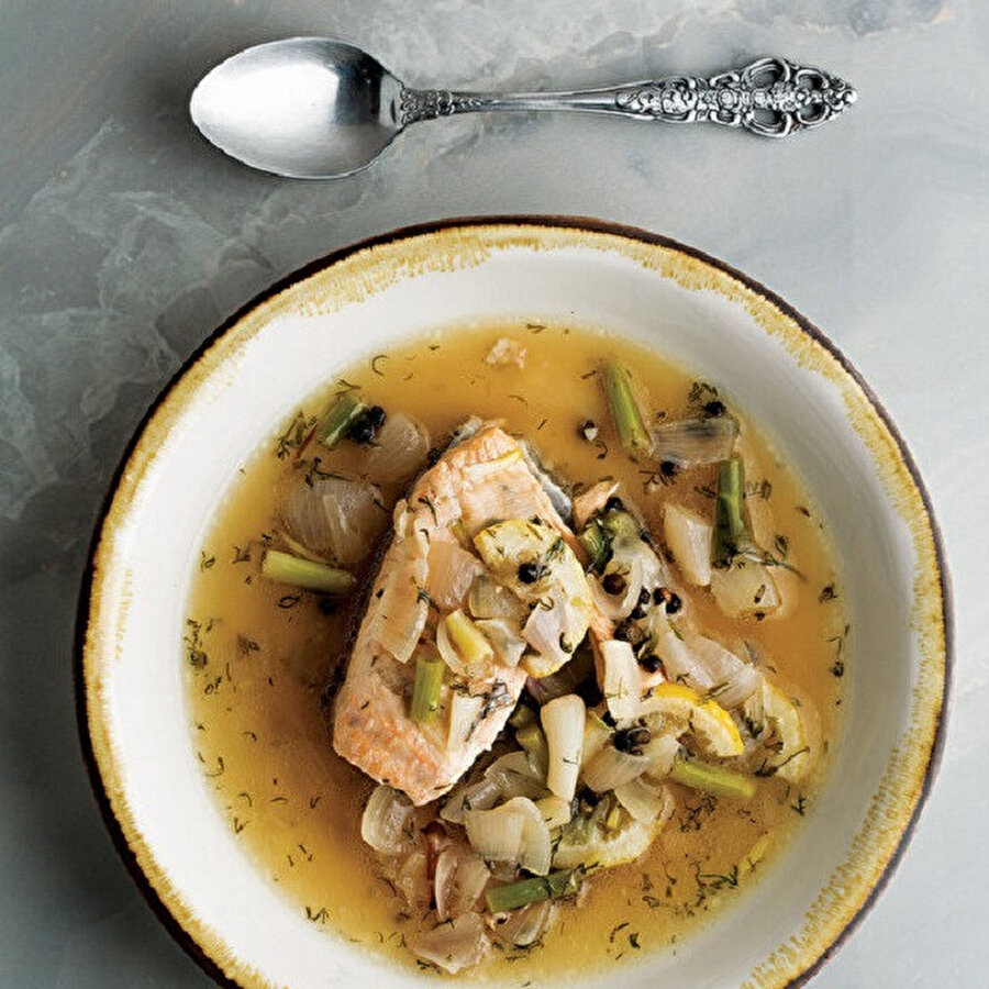 Taze Sarımsaklı Somon tarifi