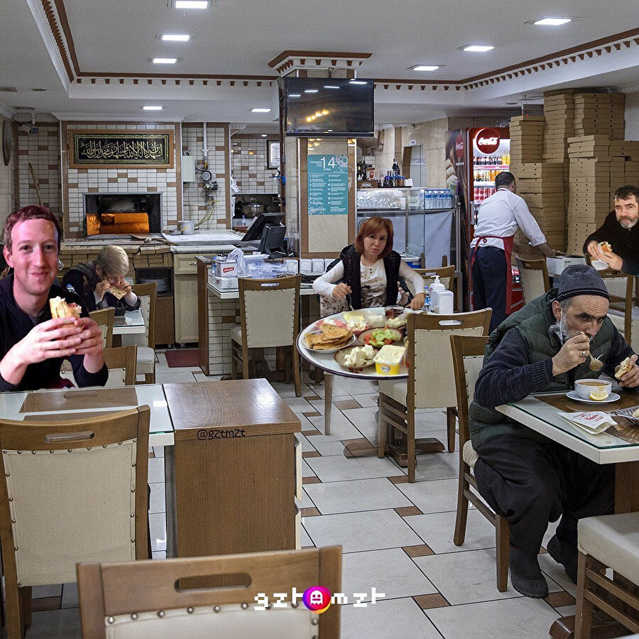 Öğle arası dostlarla bir şeyle yiyelim dedik