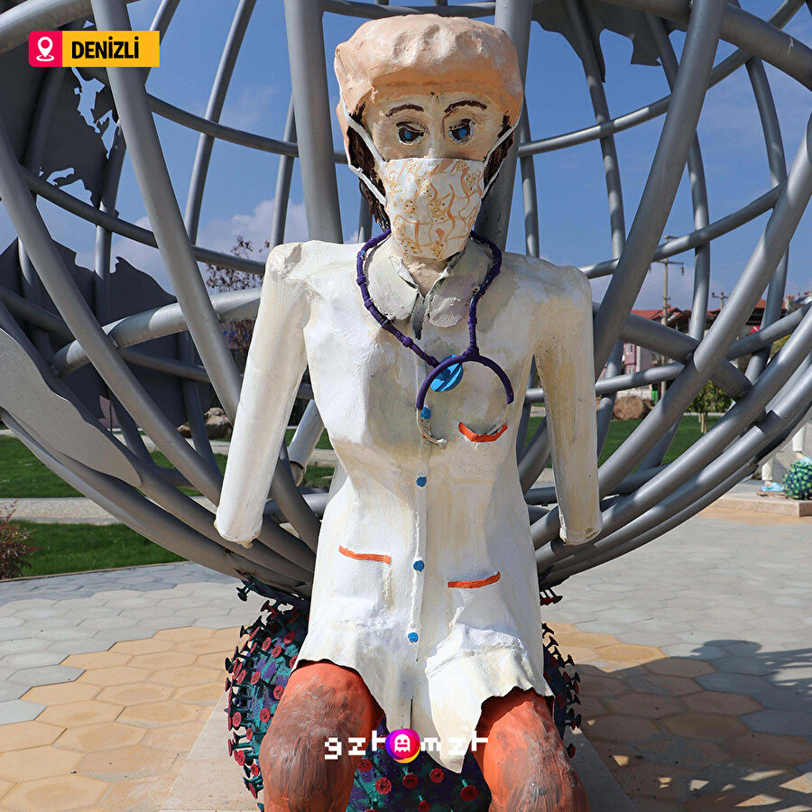 Denizli Merkezefendi Belediyesi'nin sağlıkçılar için yaptığı heykeller hakkında ne düşünüyorsunuz