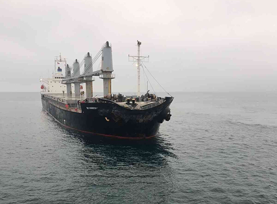 Marmara Denizi açıklarında gemi kazası