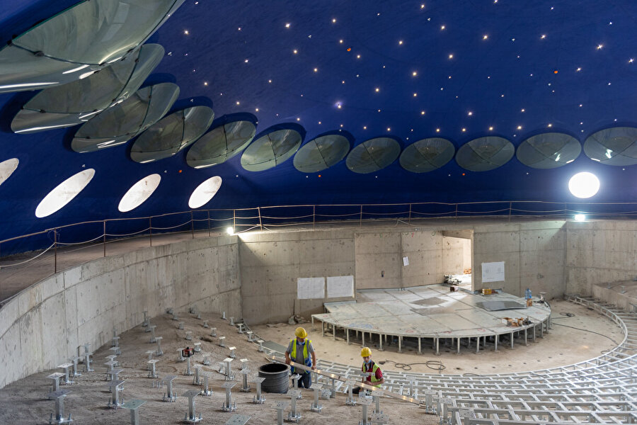 Konser salonu uygulama aşaması.